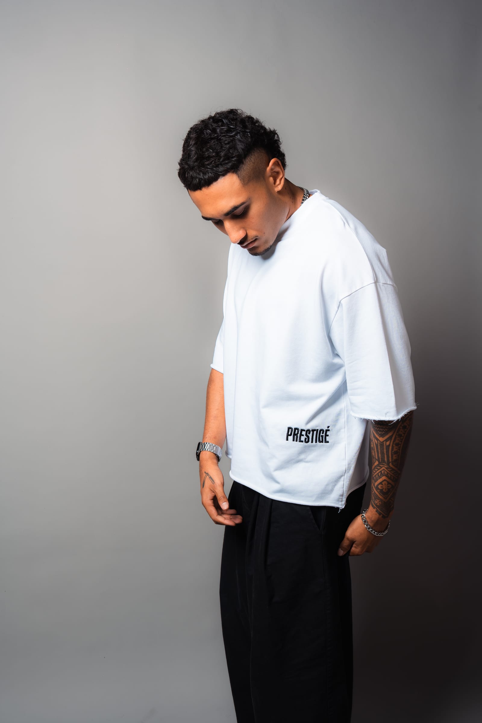 Press Tee — Ivory